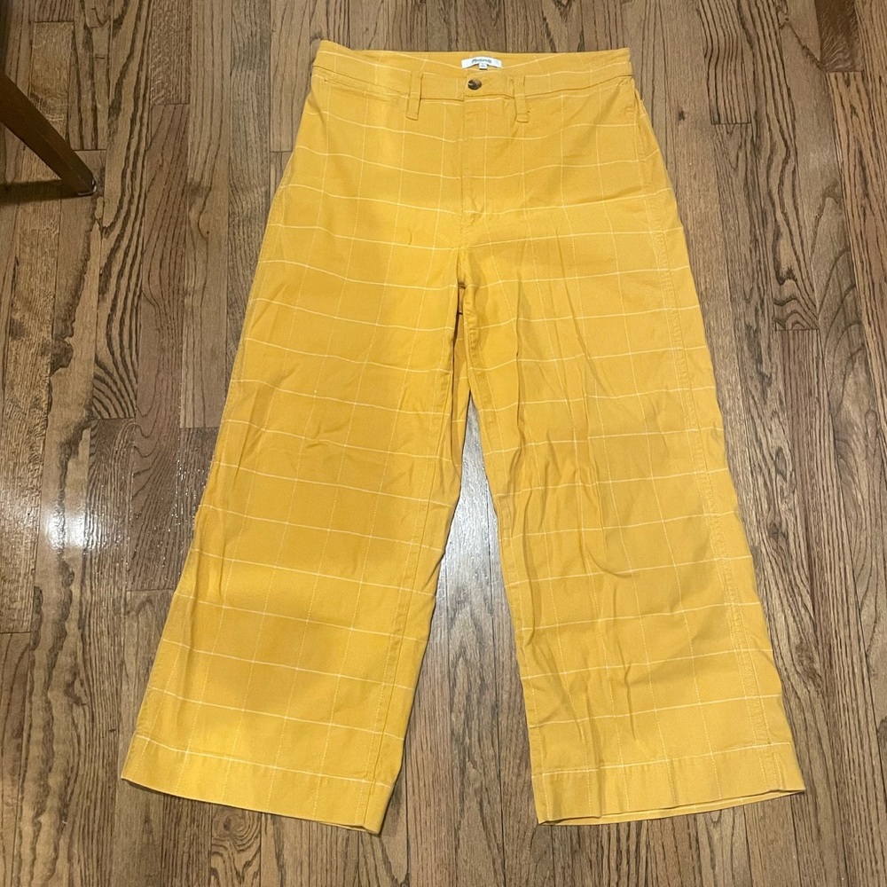 Yellow check pants